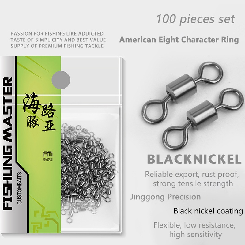 ★▲100Pcs Fishing Swivels Stain - Monofilament Line 评论和价格