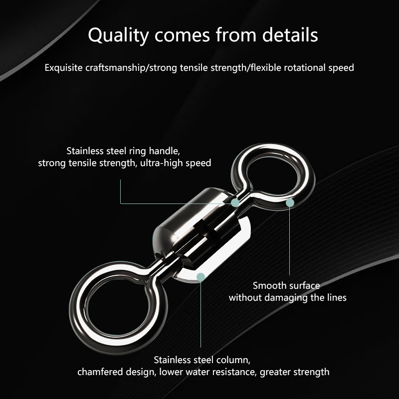 ★▲100Pcs Fishing Swivels Stain - Monofilament Line 评论和价格