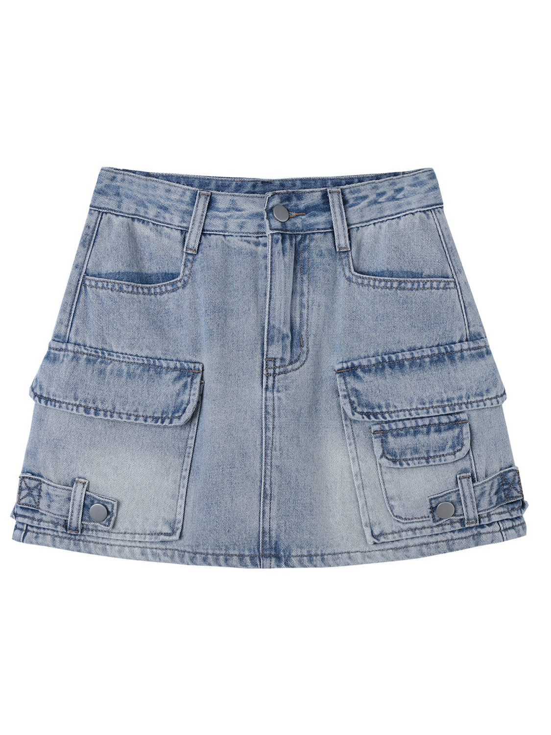 Women High Waist Cargo Denim M - Fly Line 评论和价格